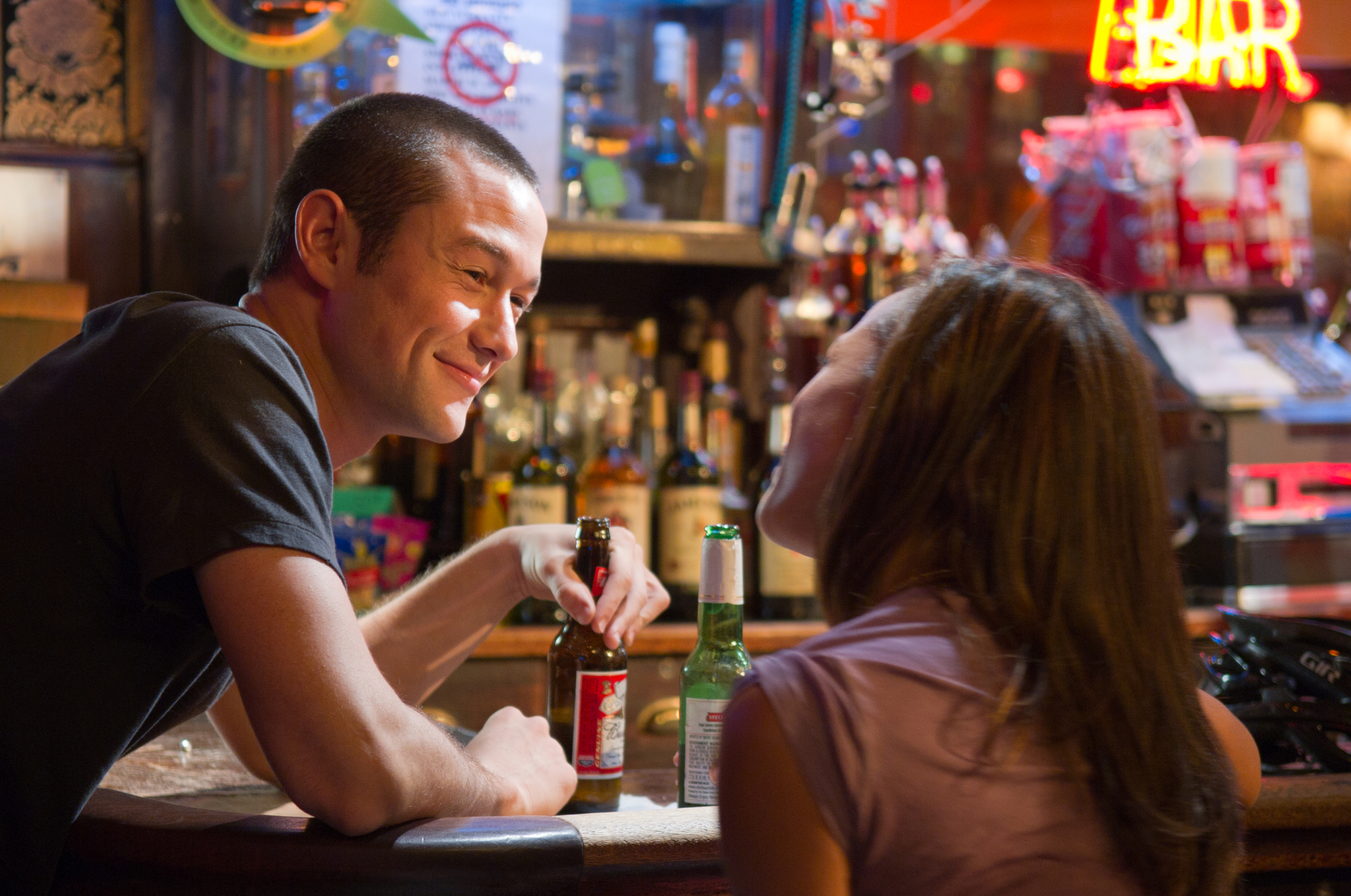 Joseph Gordon-Levitt and Dania Ramirez in Premium Rush (2012)