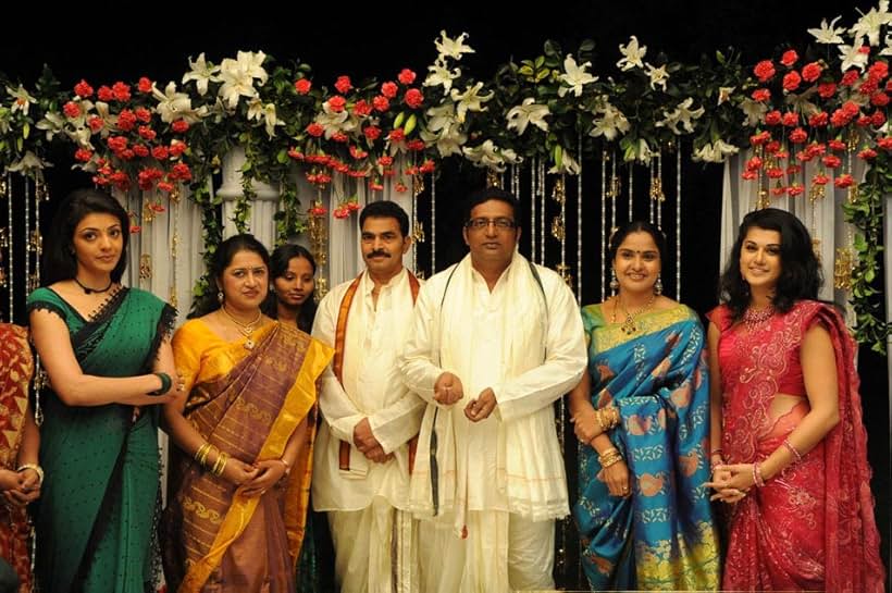 Prakash Raj, Sayaji Shinde, Pragathi, Kajal Aggarwal, Taapsee Pannu, and Sandhya Janak in Mr Perfect (2011)