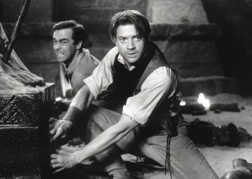 Brendan Fraser and John Hannah in The Mummy (1999)