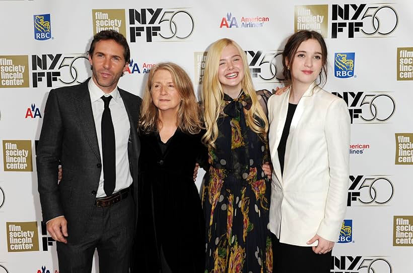 Alessandro Nivola, Sally Potter, Elle Fanning, and Alice Englert at an event for Ginger & Rosa (2012)