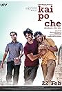 Amit Sadh, Sushant Singh Rajput, and Rajkummar Rao in Kai Po Che (2013)