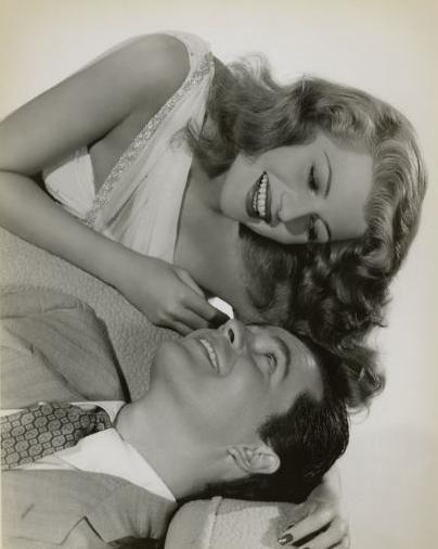 Rita Hayworth and Larry Parks in Down to Earth (1947)