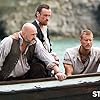 Mark Ryan, Toby Stephens, and Tom Hopper in Black Sails (2014)