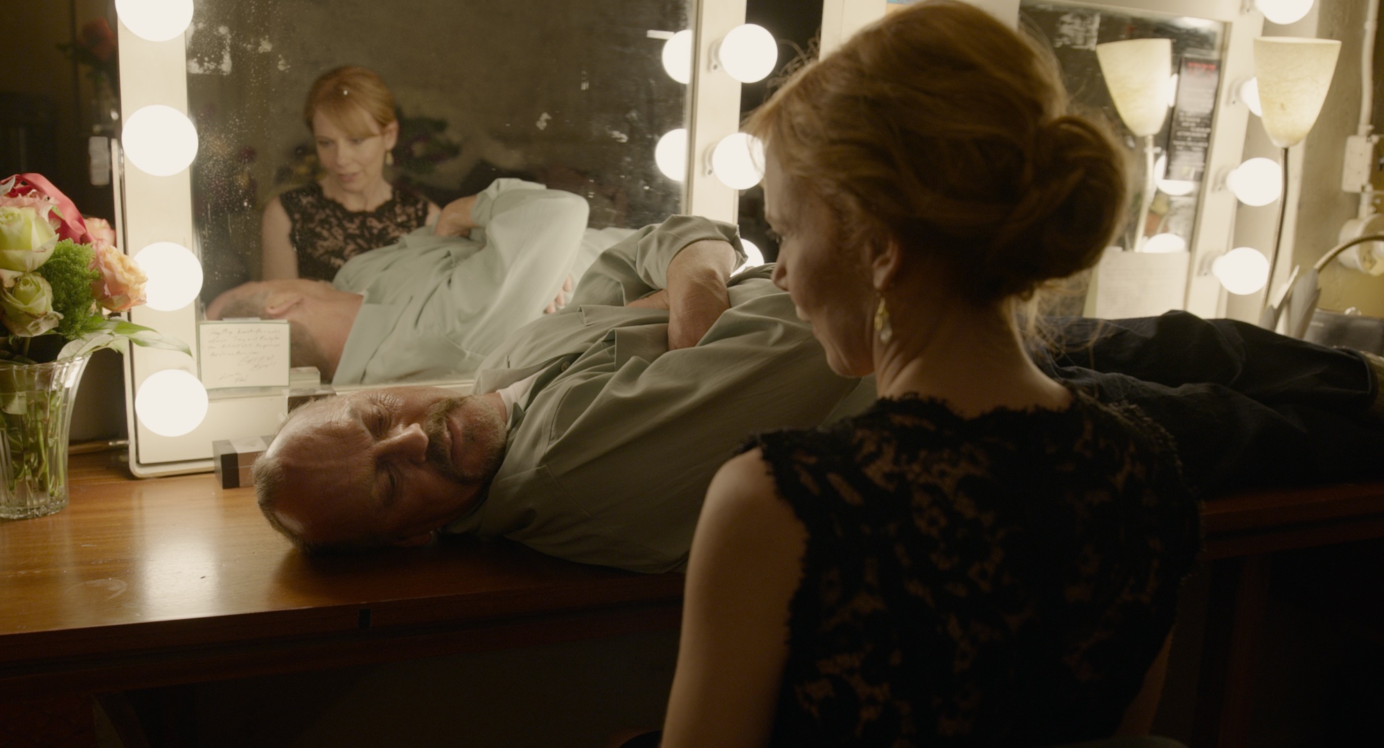 Michael Keaton and Amy Ryan in Birdman or (The Unexpected Virtue of Ignorance) (2014)