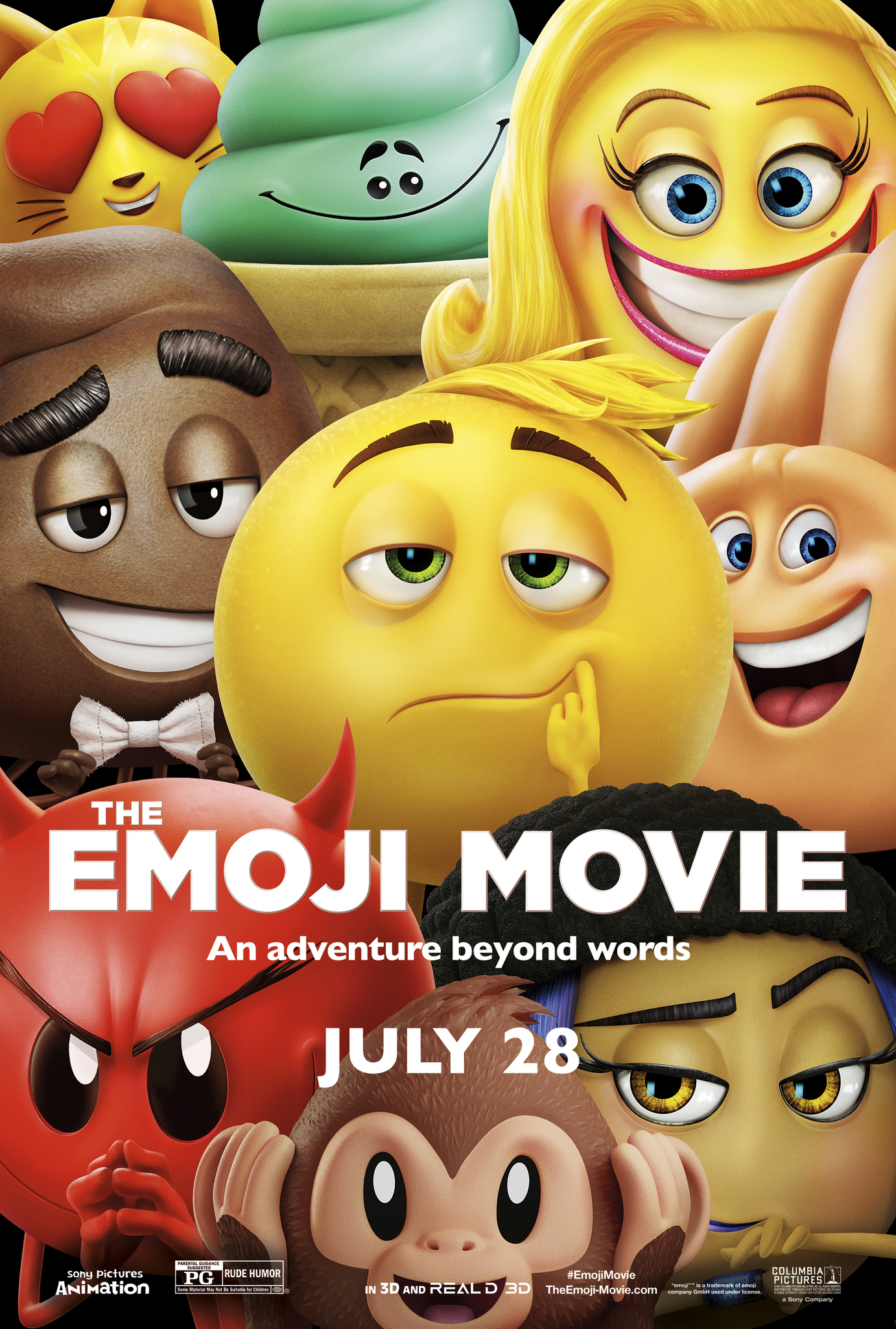 Patrick Stewart, Sean Hayes, James Corden, Anna Faris, Maya Rudolph, Rob Riggle, and T.J. Miller in The Emoji Movie (2017)