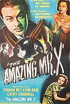 Turhan Bey, Lynn Bari, and Cathy O'Donnell in The Amazing Mr. X (1948)