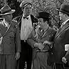 Lon Chaney Jr., Bud Abbott, Lou Costello, and Charles Dingle in Here Come the Co-eds (1945)