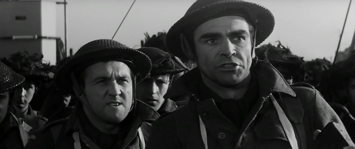 Sean Connery and Norman Rossington in The Longest Day (1962)