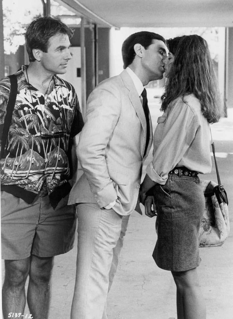 Kirstie Alley, Mark Harmon, and Robin Thomas in Summer School (1987)