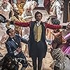 Kenneth Chan, Hugh Jackman, Sunny Walters, Martha Nichols, Caoife Coleman, Jeremy Hudson, Shannon Holtzapffel, Khasan Brailsford, Taylor James, Keala Settle, Jonathan Redavid, Luciano Acuna Jr., and Mishay Petronelli in The Greatest Showman (2017)