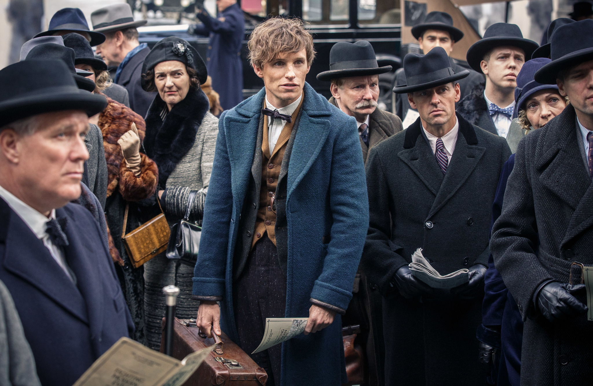 Eddie Redmayne and Chris Wilson in Fantastic Beasts and Where to Find Them (2016)