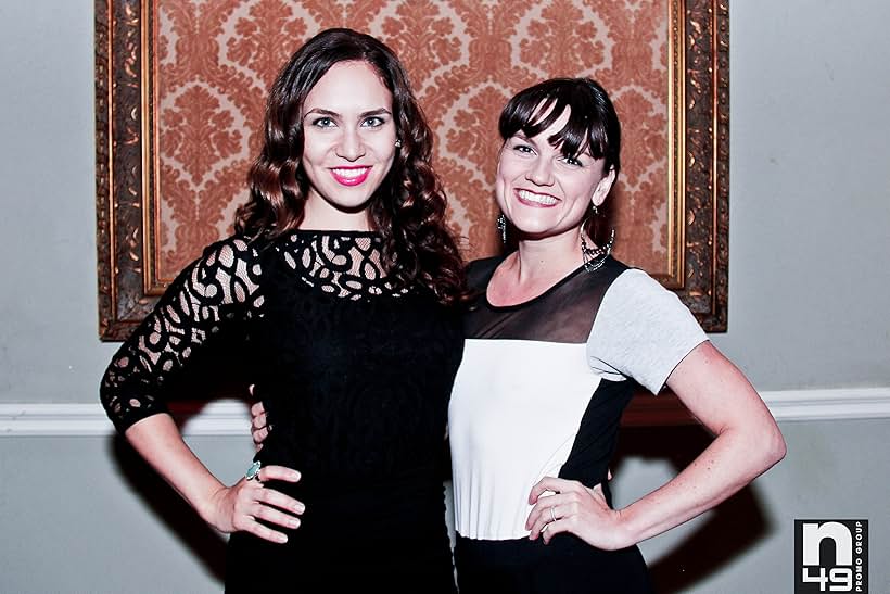 Amber Goldfarb (left) and Sarah Booth (right) at the Assassin's Creed: Unity Launch Party