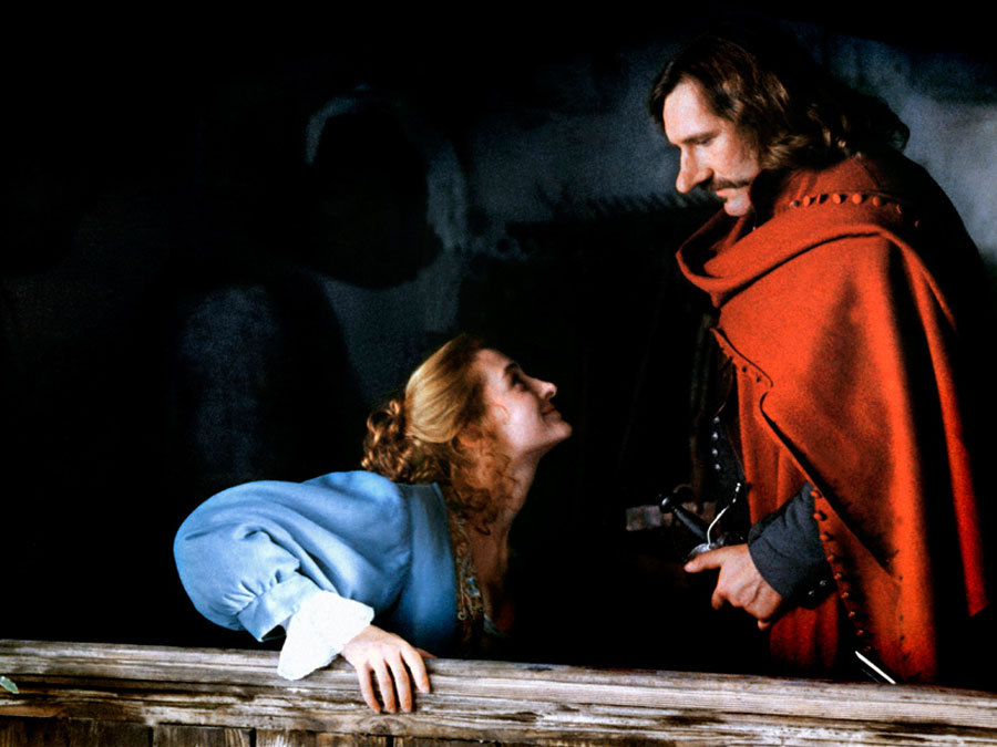 Gérard Depardieu and Anne Brochet in Cyrano de Bergerac (1990)