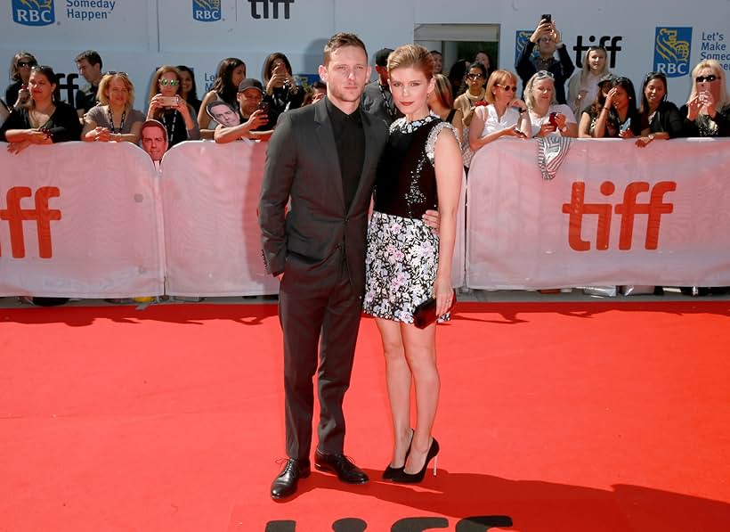 Jamie Bell and Kate Mara at an event for Chappaquiddick (2017)