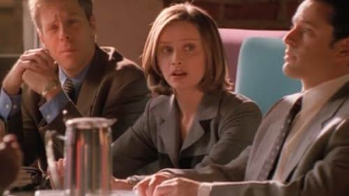 Calista Flockhart, Gil Bellows, and Greg Germann in Ally McBeal (1997)