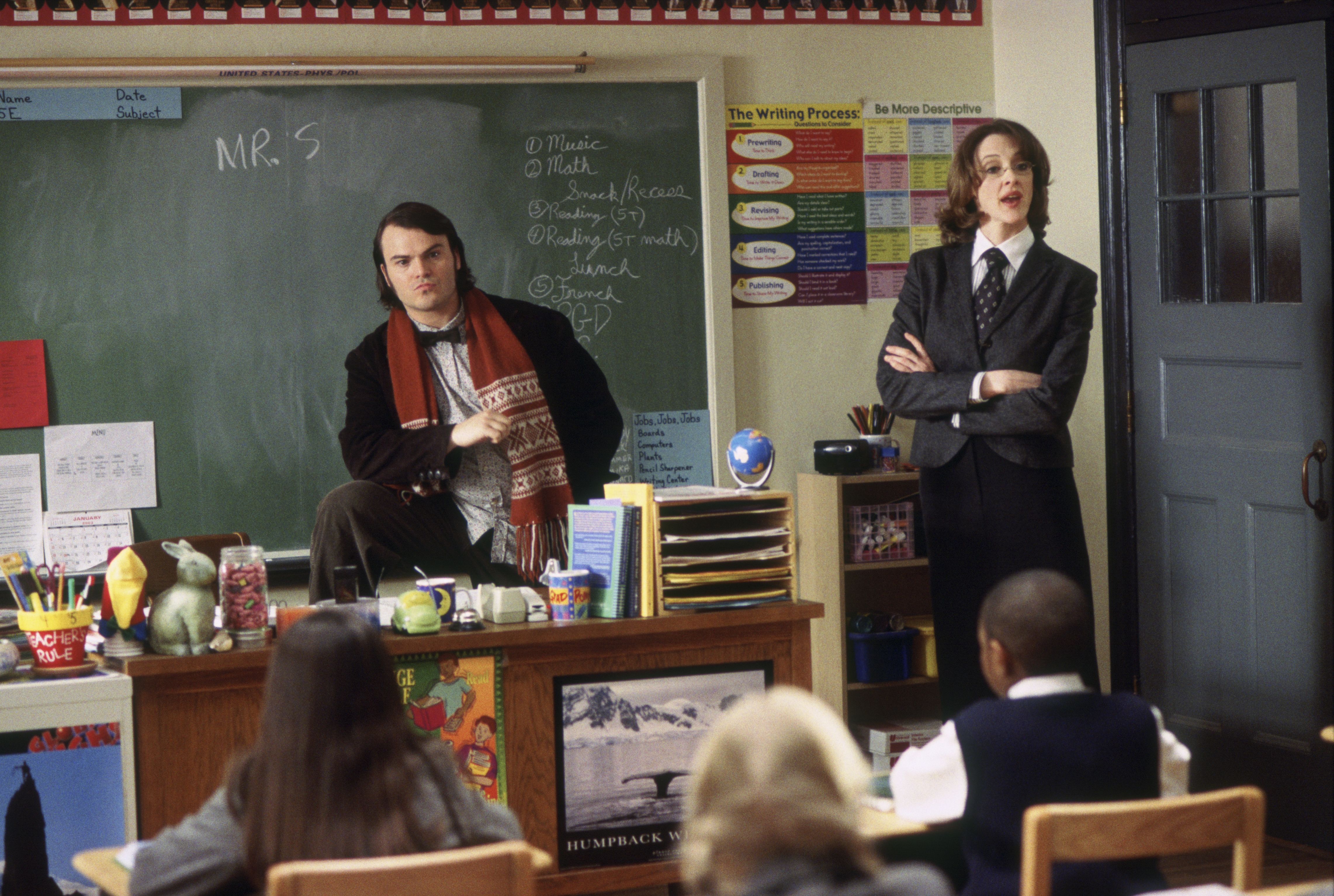 Joan Cusack and Jack Black in School of Rock (2003)