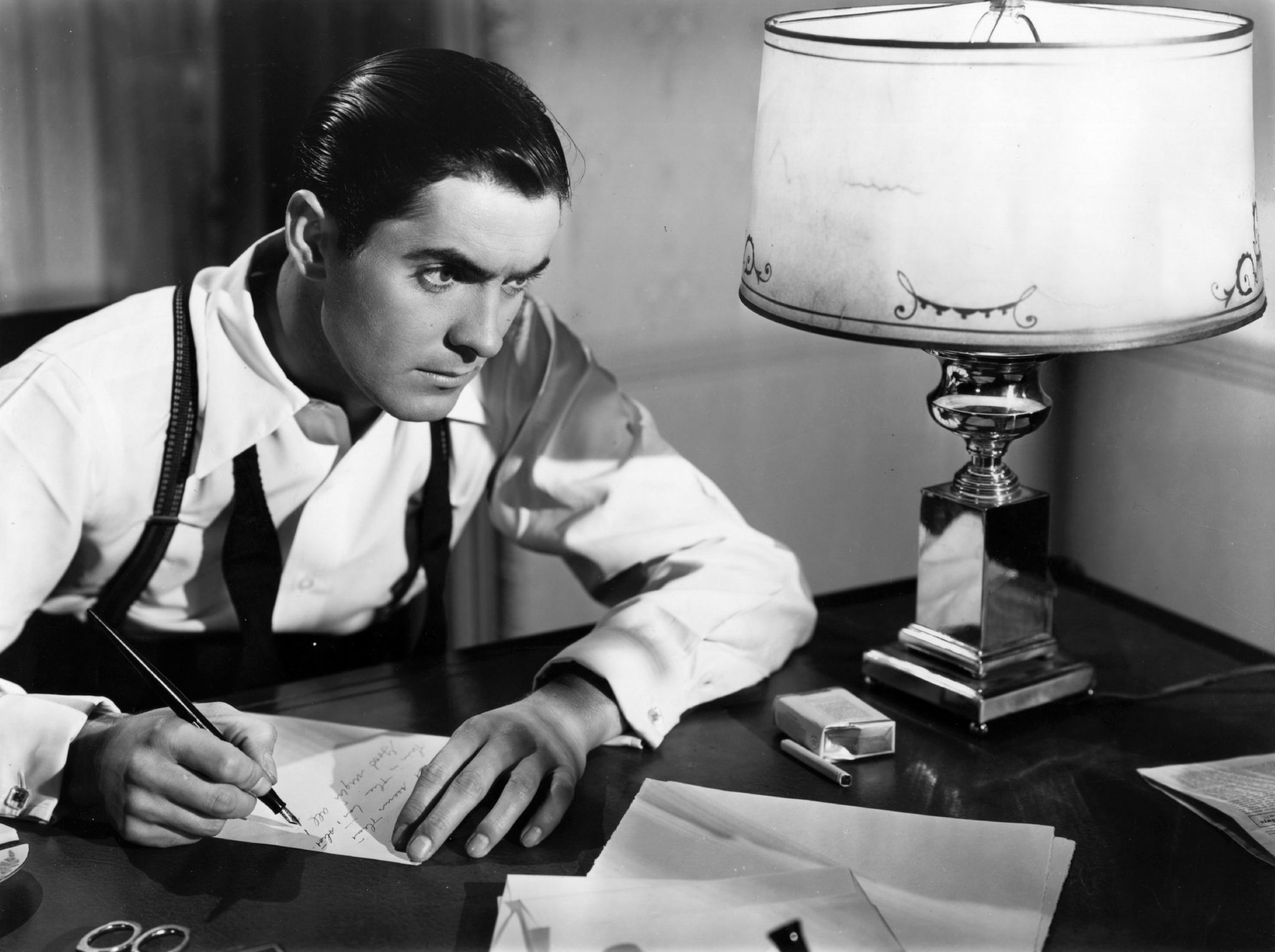 Tyrone Power in Johnny Apollo (1940)