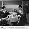 Farley Granger and Robert Walker in Strangers on a Train (1951)