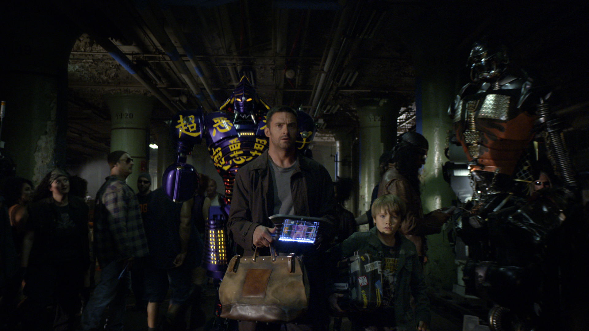 Hugh Jackman and Dakota Goyo in Real Steel (2011)