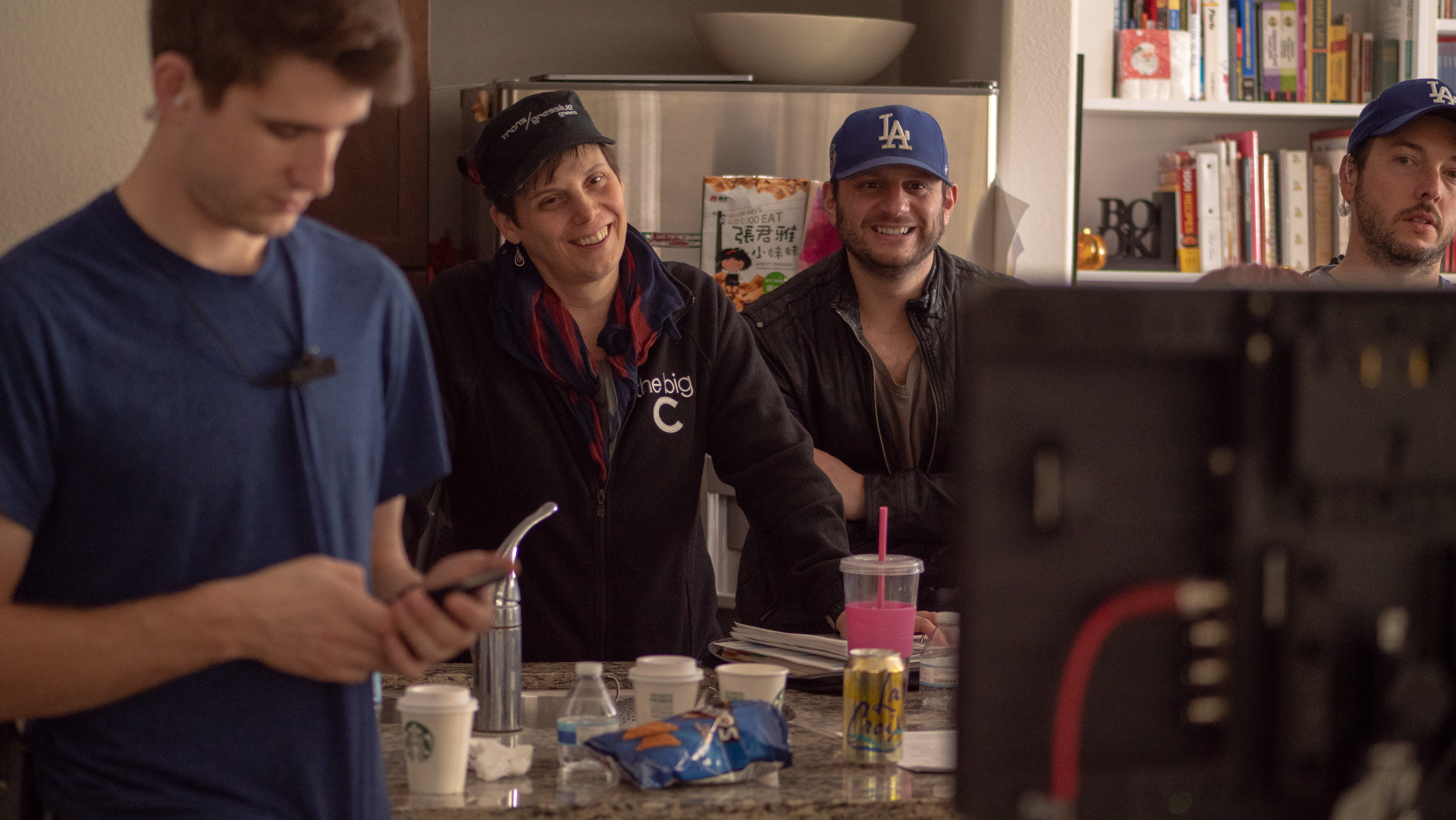 Deb Simone directs The More Things Change with (L-R) Matt LaCorte, Nick Psinakis, and Eli Kooris