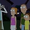 Sarah Chalke, Spencer Grammer, Chris Parnell, and Justin Roiland in Rick and Morty (2013)