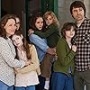 Lili Taylor, Ron Livingston, Joey King, Hayley McFarland, Shanley Caswell, Mackenzie Foy, and Kyla Deaver in The Conjuring (2013)