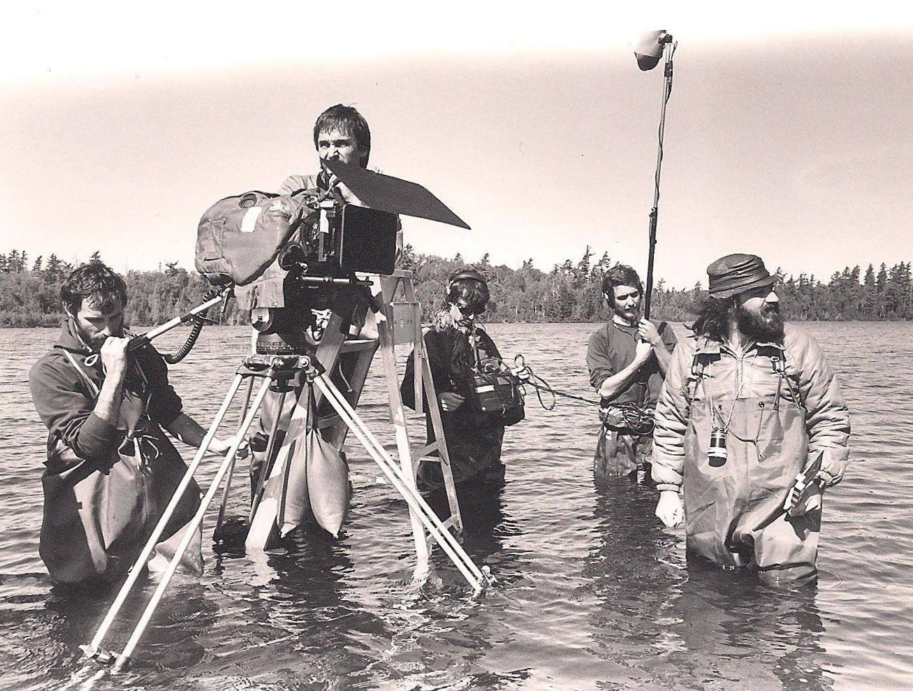 Serge Ladouceur, Claude Gagnon, Daniel Masse, and Jocelyn Simard in Visage pâle (1985)