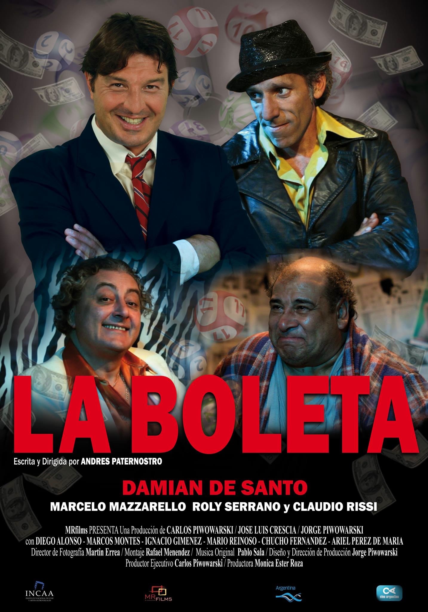 Ricardo Bauleo, Damián de Santo, Marcelo Mazzarello, Claudio Rissi, and Roly Serrano in The Lottery Ticket (2013)