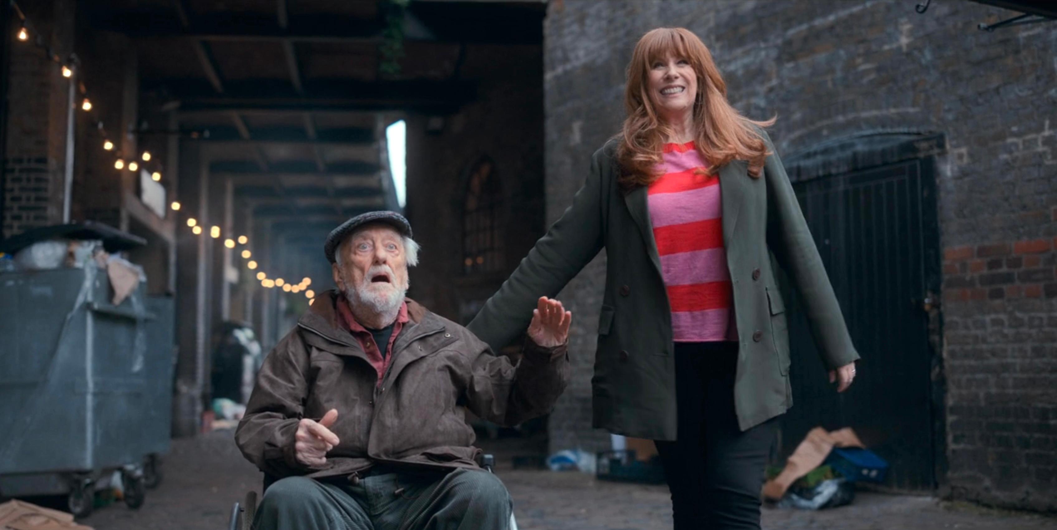 Bernard Cribbins and Catherine Tate in Wild Blue Yonder (2023)