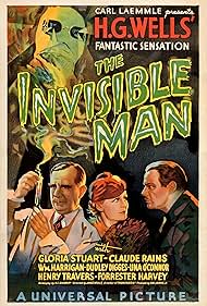 Claude Rains, Gloria Stuart, William Harrigan, and Henry Travers in The Invisible Man (1933)