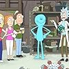 Sarah Chalke, Spencer Grammer, Chris Parnell, and Justin Roiland in Rick and Morty (2013)