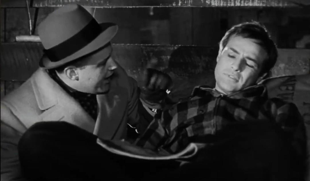 Marlon Brando and Rod Steiger in On the Waterfront (1954)