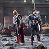 Chris Evans and Chris Hemsworth in The Avengers (2012)