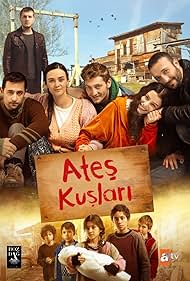 Erdem Sanli, Hande Soral, Emir Çubukçu, Ilayda Alisan, Görkem Sevindik, and Burak Tozkoparan in Ates Kuslari (2023)