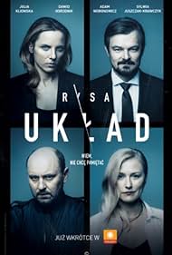 Adam Woronowicz, Sylwia Juszczak, Julia Kijowska, and Dawid Ogrodnik in Uklad (2021)