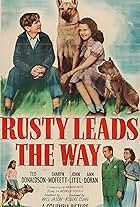 Ted Donaldson, Ann Doran, John Litel, Sharyn Moffett, and Flame in Rusty Leads the Way (1948)