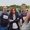 Rupert Grint, Lindsay Lohan, Karl Theobald, and Marama Corlett in Sick Note (2017)