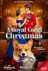 Hunter King and Jordan Renzo in A Royal Corgi Christmas (2022)