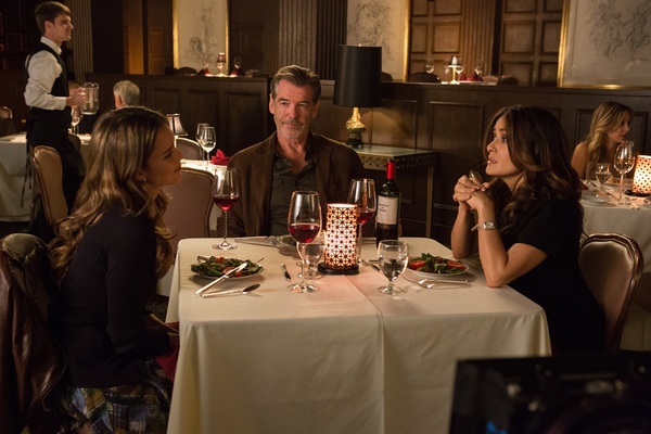 Pierce Brosnan, Salma Hayek, and Jessica Alba in Some Kind of Beautiful (2014)