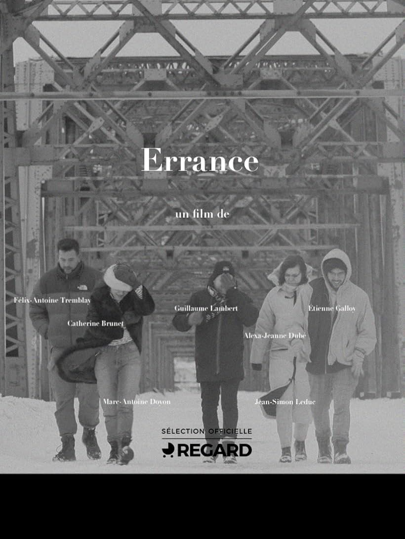 Catherine Brunet, Guillaume Lambert, Alexa-Jeanne Dubé, Félix-Antoine Tremblay, and Étienne Galloy in Errance (2021)