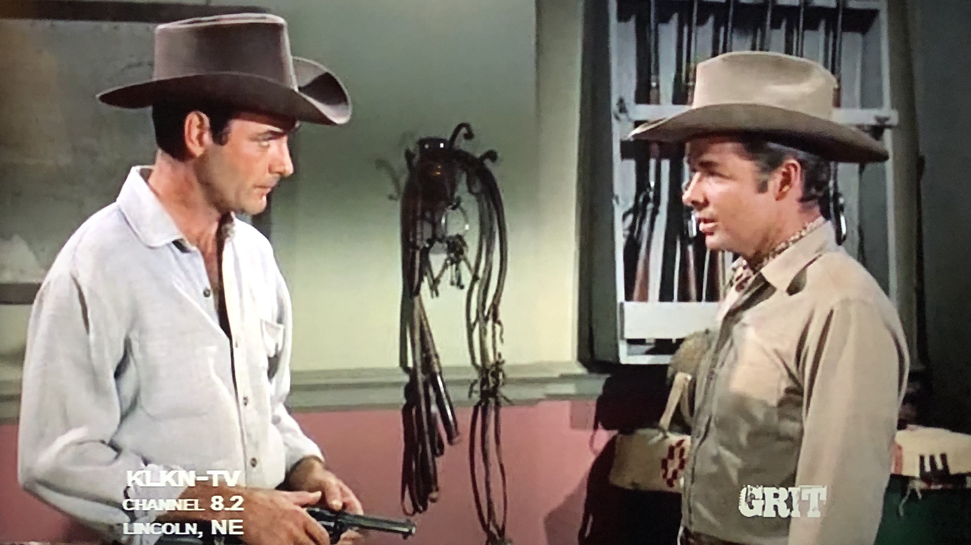 Audie Murphy and James Best in The Quick Gun (1964)