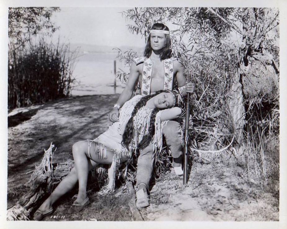 Yvonne De Carlo and Larry Parks in The Deerslayer (1943)