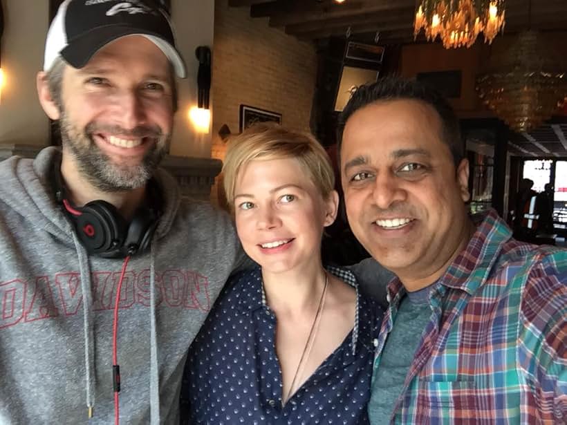 Director Bart Freundlich with Michelle Williams, Nikhil Kamkolkar