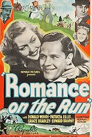 Grace Bradley, Edward Brophy, Patricia Ellis, and Donald Woods in Romance on the Run (1938)