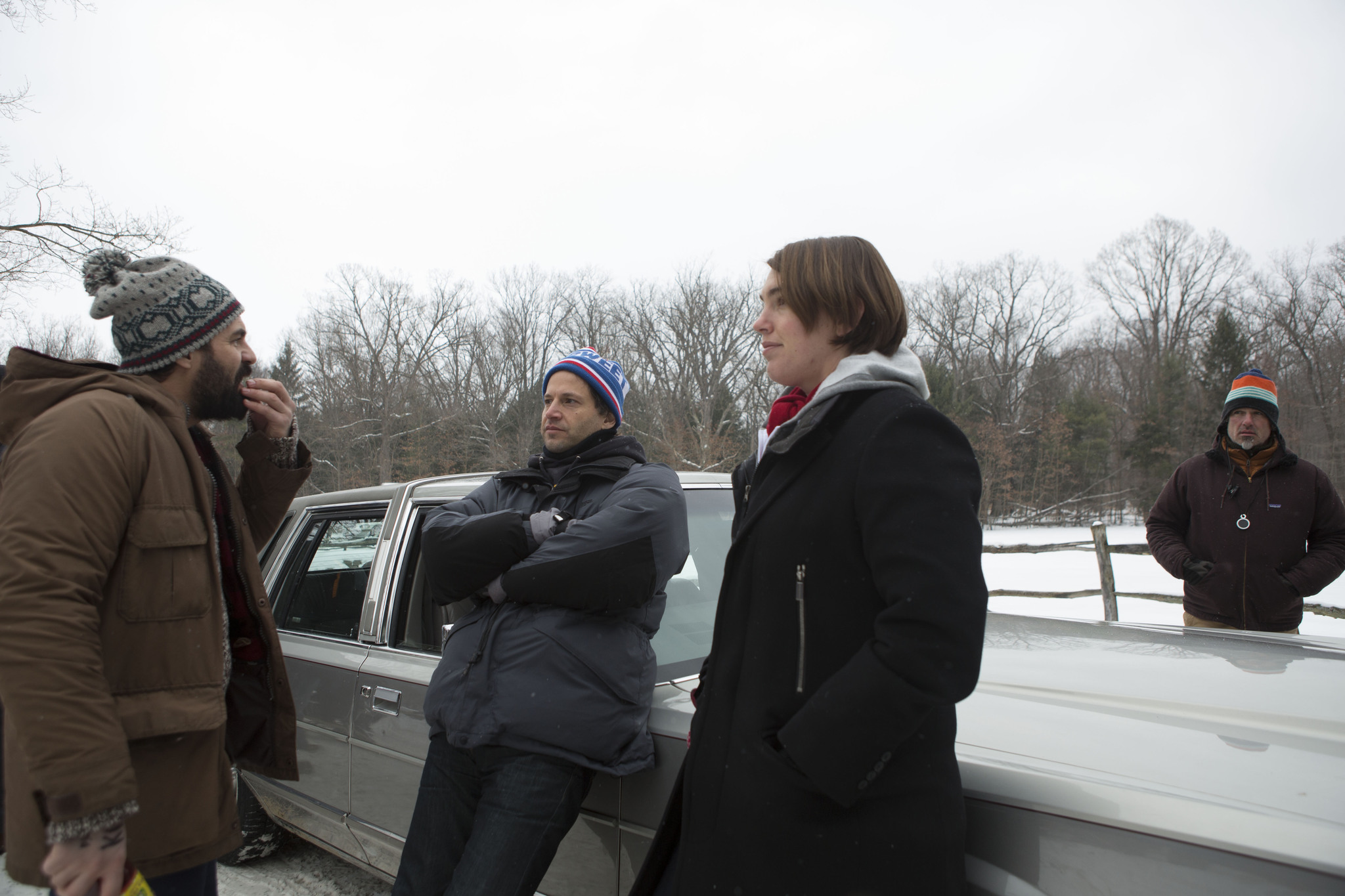 Bennett Miller, Mark Ruffalo, and Megan Ellison in Foxcatcher (2014)