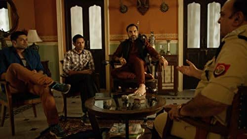 Pankaj Tripathi, Ali Fazal, Shahnawaz Pradhan, and Vikrant Massey in Mirzapur (2018)