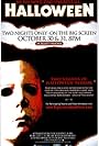 Poster for the re-release of HALLOWEEN in theaters nationwide, which featured the documentary, "HALLOWEEN: The Shape of Horror".