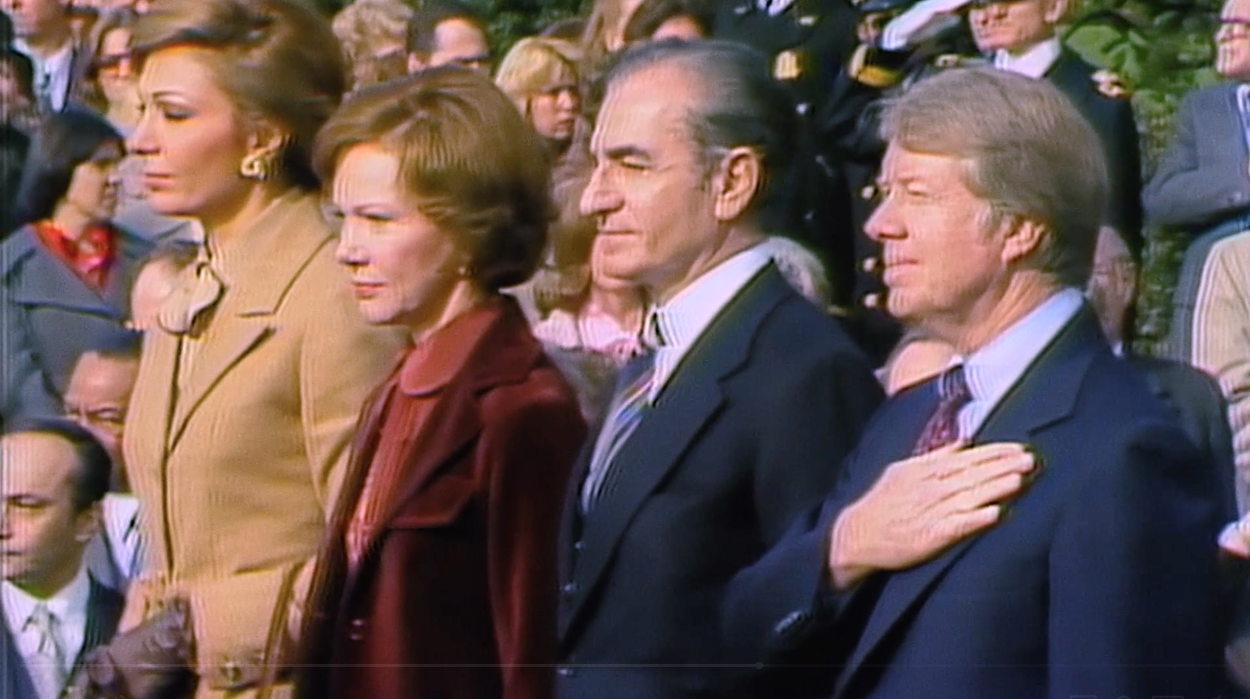 Jimmy Carter, Rosalynn Carter, Farah Pahlavi, and Mohammad Reza Pahlavi in American Experience (1987)