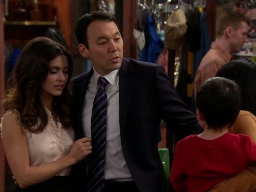 Brooke Lyons and Steve Byrne in Sullivan & Son (2012)