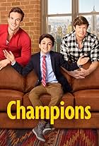 Anders Holm, Andy Favreau, and Josie Totah in Champions (2018)